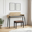 Vidaxl studiobureau sonoma eiken 152 x 36 x 19,5 cm bewerkt hout