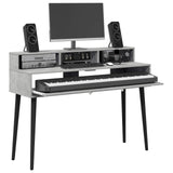 Vidaxl studiobureau betongrijs 110 x 42,5 x 36 cm bewerkt hout