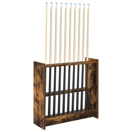 Vidaxl biljartkeu standaard bewerkt hout 60 x 20 x 57 cm gerookt eiken