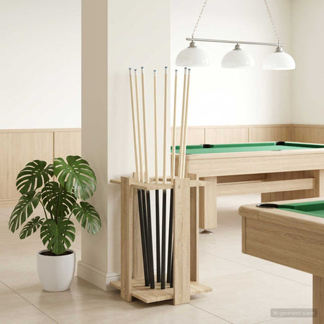 Vidaxl biljartkeu standaard bewerkt hout 42 x 43 x 60 cm sonoma eiken