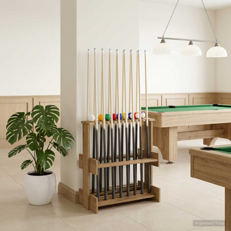 Vidaxl biljartkeu standaard bewerkt hout 60 x 35 x 60 cm
