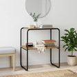 Vidaxl wandtafel artisanaal eiken 60 x 42,5 x 70 cm bewerkt hout