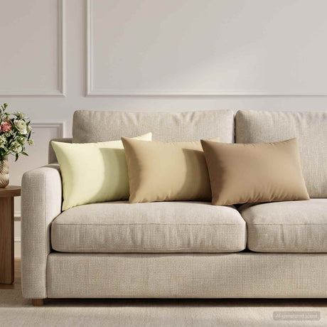 Vidaxl kussensloop 2 pcs heerlen beige 30 x 50 cm polyester