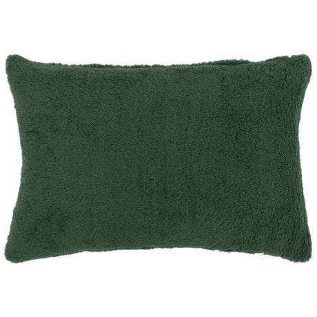 Vidaxl kussensloop 2 st heerlen donkergroen 30 x 50 cm bouclé