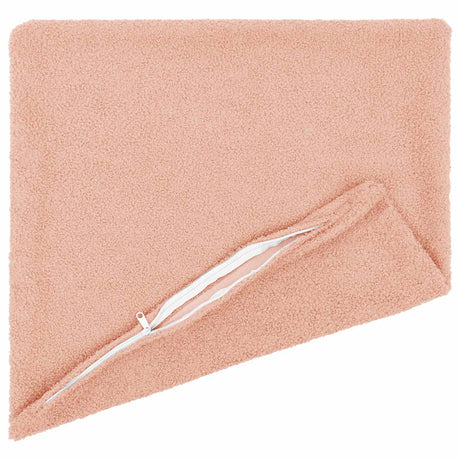 Vidaxl kussensloop 6 pcs heerlen roze 35 x 35 cm bouclé