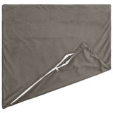 Vidaxl kussensloop 2 pcs heerlen lichtgrijs 40 x 40 cm fluweel