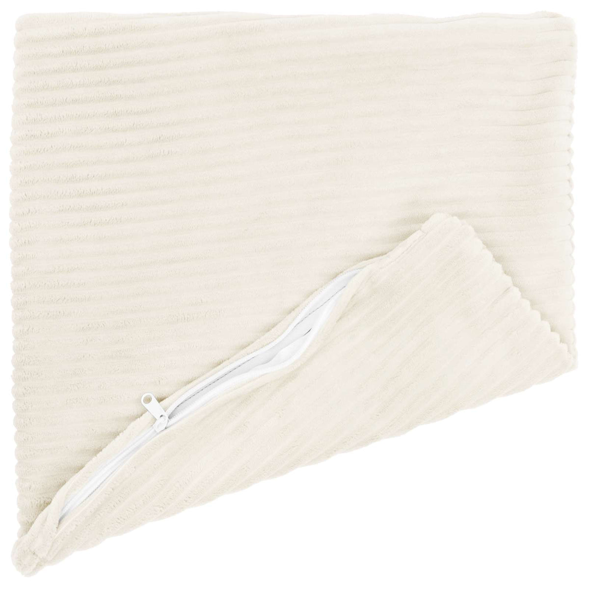 Vidaxl kussensloop 6 pcs heerlen crèmekleurig 40 x 40 cm corduroy