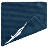 Vidaxl kussensloop 2 st heerlen marineblauw 40 x 40 cm corduroy