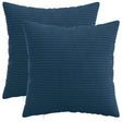 Vidaxl kussensloop 2 st heerlen marineblauw 40 x 40 cm corduroy