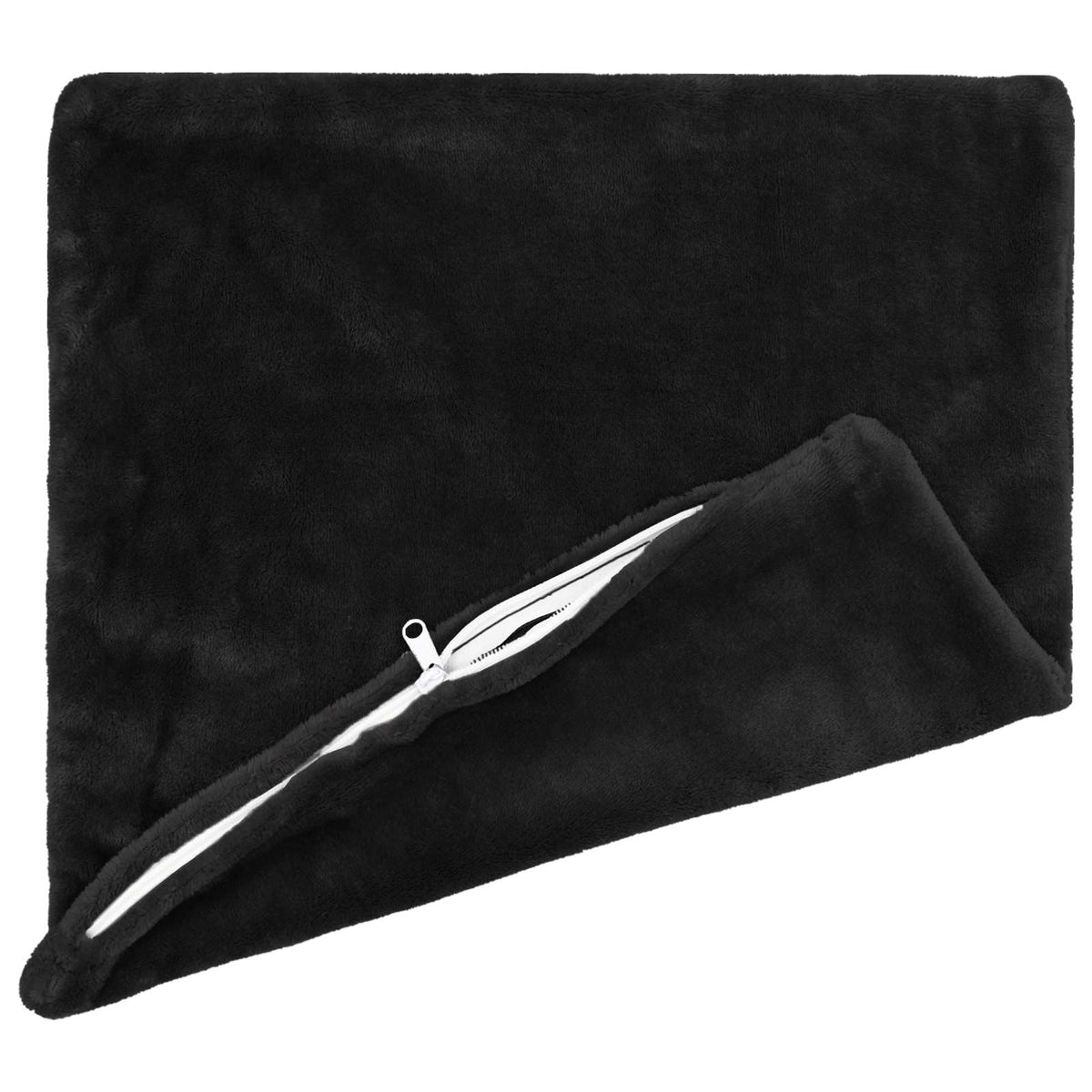 Vidaxl kussensloop 6 pcs heerlen zwart 40 x 40 cm flanel