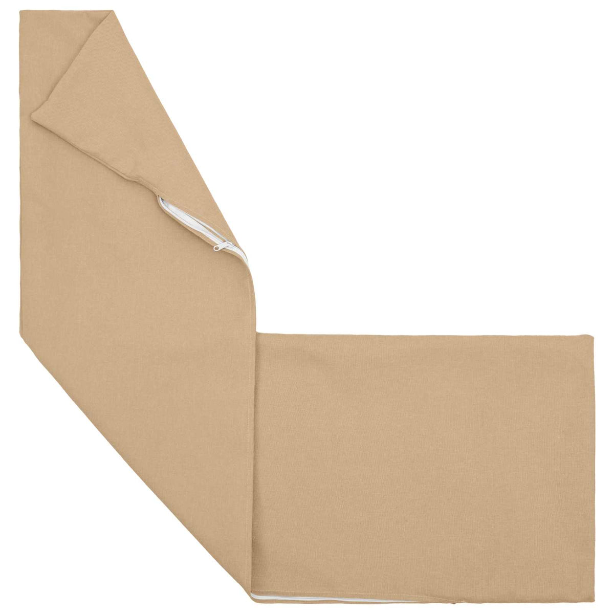 Vidaxl kussensloop heerlen crèmekleurig 40 x 145 cm stof