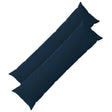 Vidaxl kussensloop 2 pcs heerlen blauw 40 x 145 cm microfiber fleece