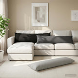 Vidaxl kussensloop heerlen antraciet 40 x 145 cm polyester