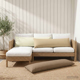 Vidaxl kussensloop heerlen beige 40 x 145 cm polyester