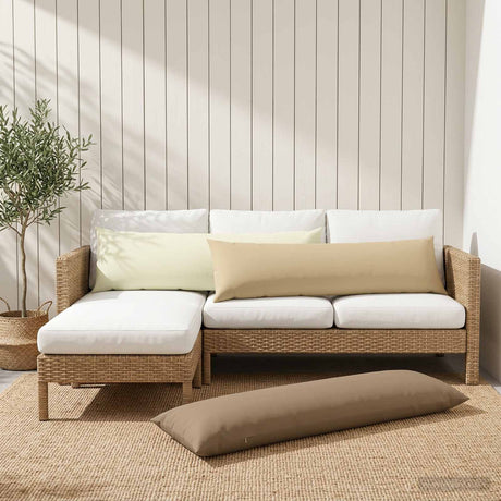 Vidaxl kussensloop heerlen beige 40 x 145 cm polyester