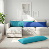Vidaxl kussensloop heerlen koninklijk blauw 40 x 145 cm polyester