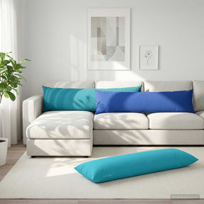 Vidaxl kussensloop heerlen koninklijk blauw 40 x 145 cm polyester