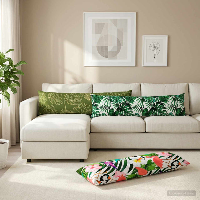 Vidaxl kussensloop heerlen meerkleurig 40 x 145 cm polyester