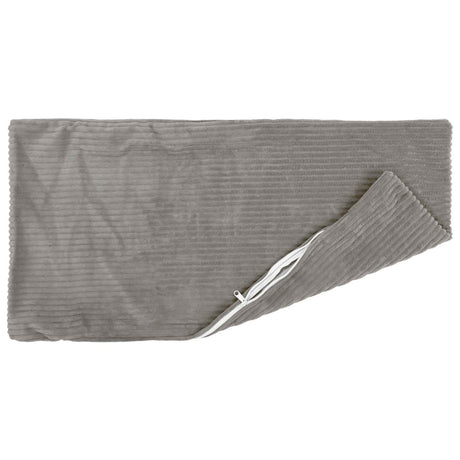 Vidaxl kussensloop 2 pcs heerlen lichtgrijs 40 x 70 cm corduroy