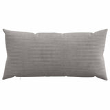 Vidaxl kussensloop 2 pcs heerlen lichtgrijs 40 x 70 cm corduroy