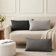 Vidaxl kussensloop 6 pcs heerlen antraciet 40 x 70 cm polyester