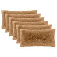 Vidaxl kussensloop 6 pcs heerlen taupe 40 x 70 cm pv fleece