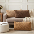 Vidaxl kussensloop 2 st heerlen taupe 40 x 70 cm nep konijnenbont
