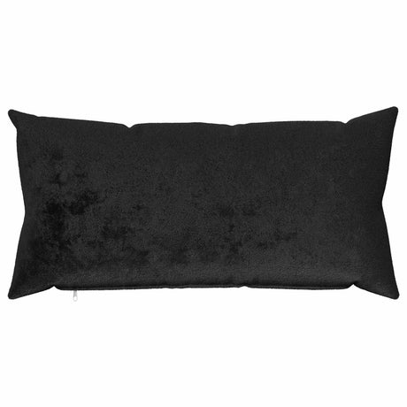 Vidaxl kussensloop 2 pcs heerlen zwart 40 x 80 cm flanel
