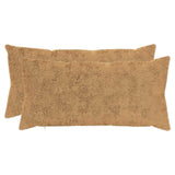 Vidaxl kussensloop 2 st heerlen taupe 40 x 80 cm nep konijnenbont