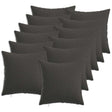 Vidaxl kussensloop 12 st heerlen donkergrijs 45 x 45 cm stof