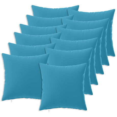 Vidaxl kussensloop 12 st heerlen lichtblauw 45 x 45 cm polyester