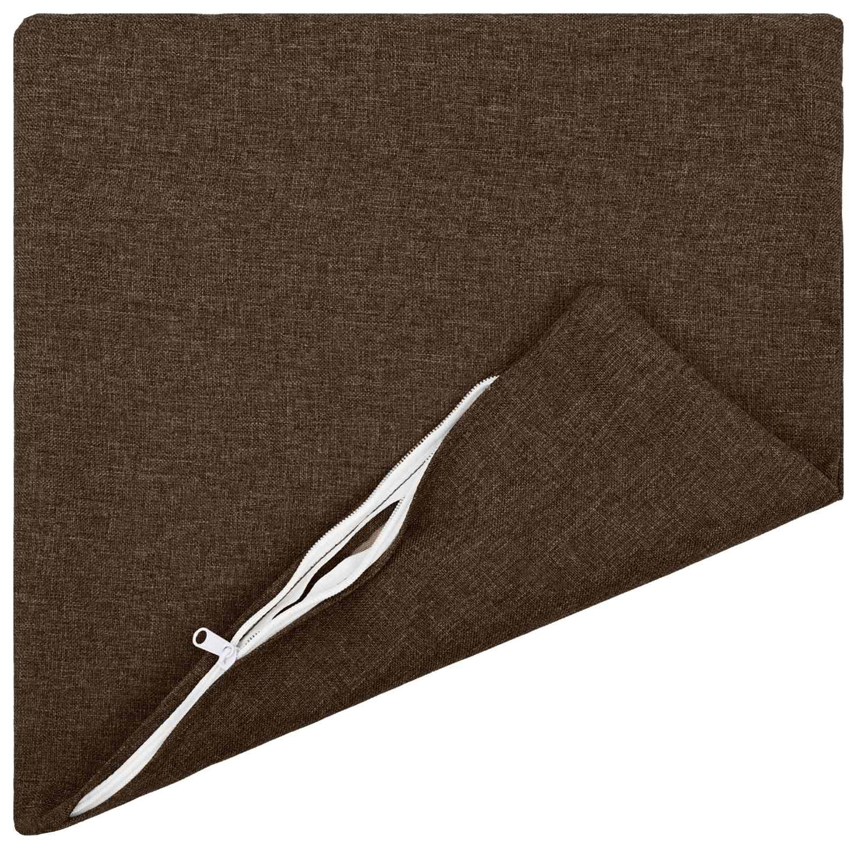 Vidaxl kussensloop 12 st heerlen bruin 50 x 50 cm stof