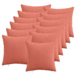 Vidaxl kussensloop 12 pcs heerlen rood-oranje 50 x 50 cm corduroy