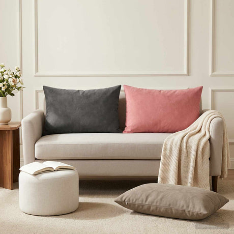 Vidaxl kussensloop 6 pcs heerlen roze 50 x 75 cm fluweel