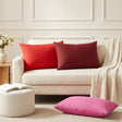 Vidaxl kussensloop 6 pcs heerlen roze 50 x 70 cm polyester