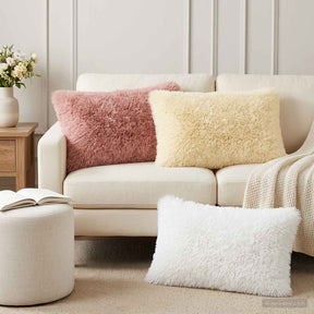 Vidaxl kussensloop 2 pcs heerlen crèmekleurig 50 x 70 cm pv fleece