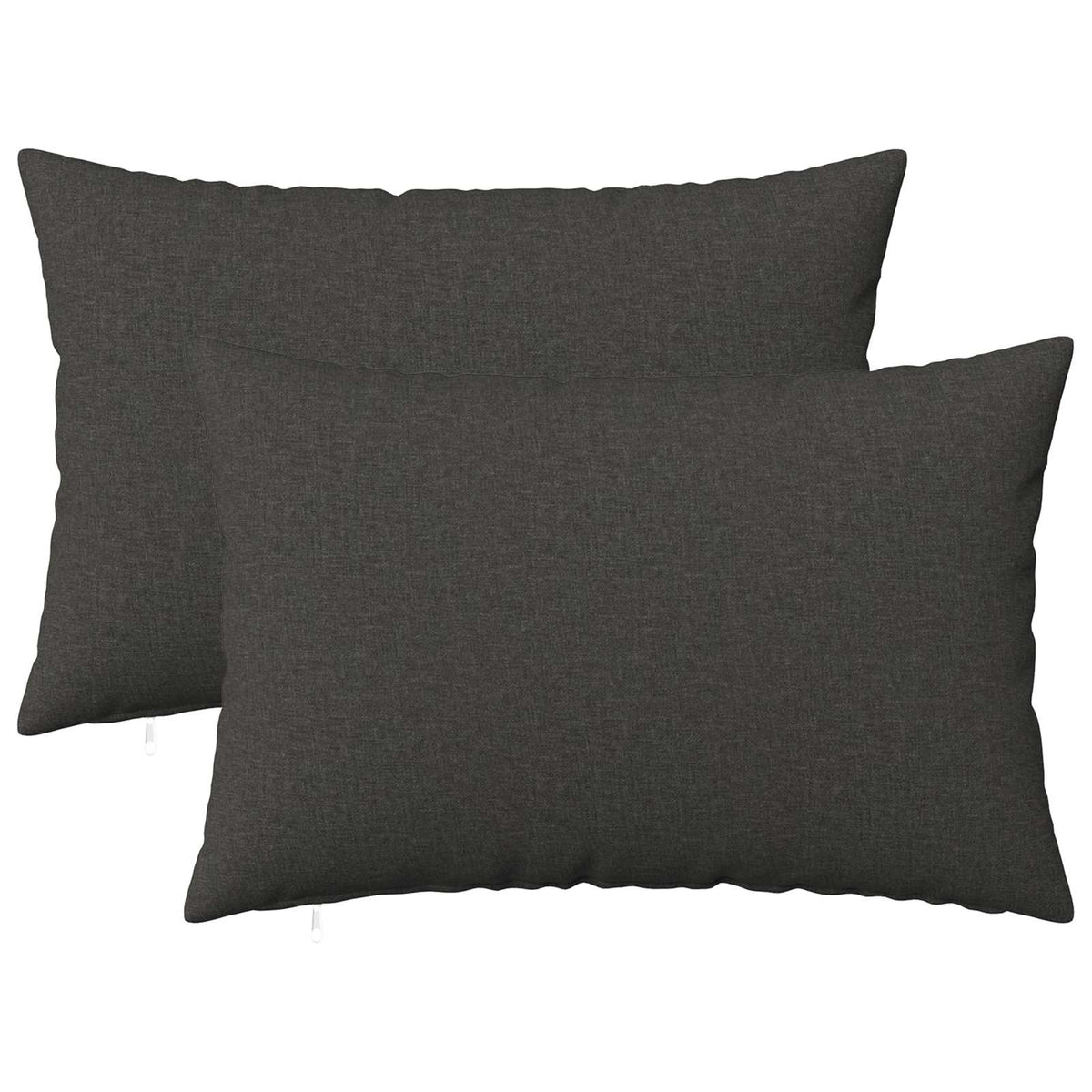 Vidaxl kussensloop 2 st heerlen donkergrijs 50 x 75 cm stof