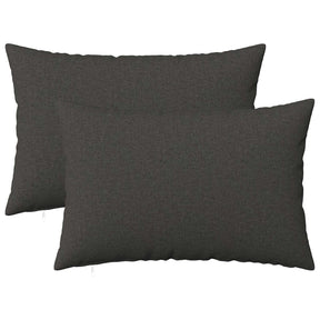 Vidaxl kussensloop 2 st heerlen donkergrijs 50 x 75 cm stof