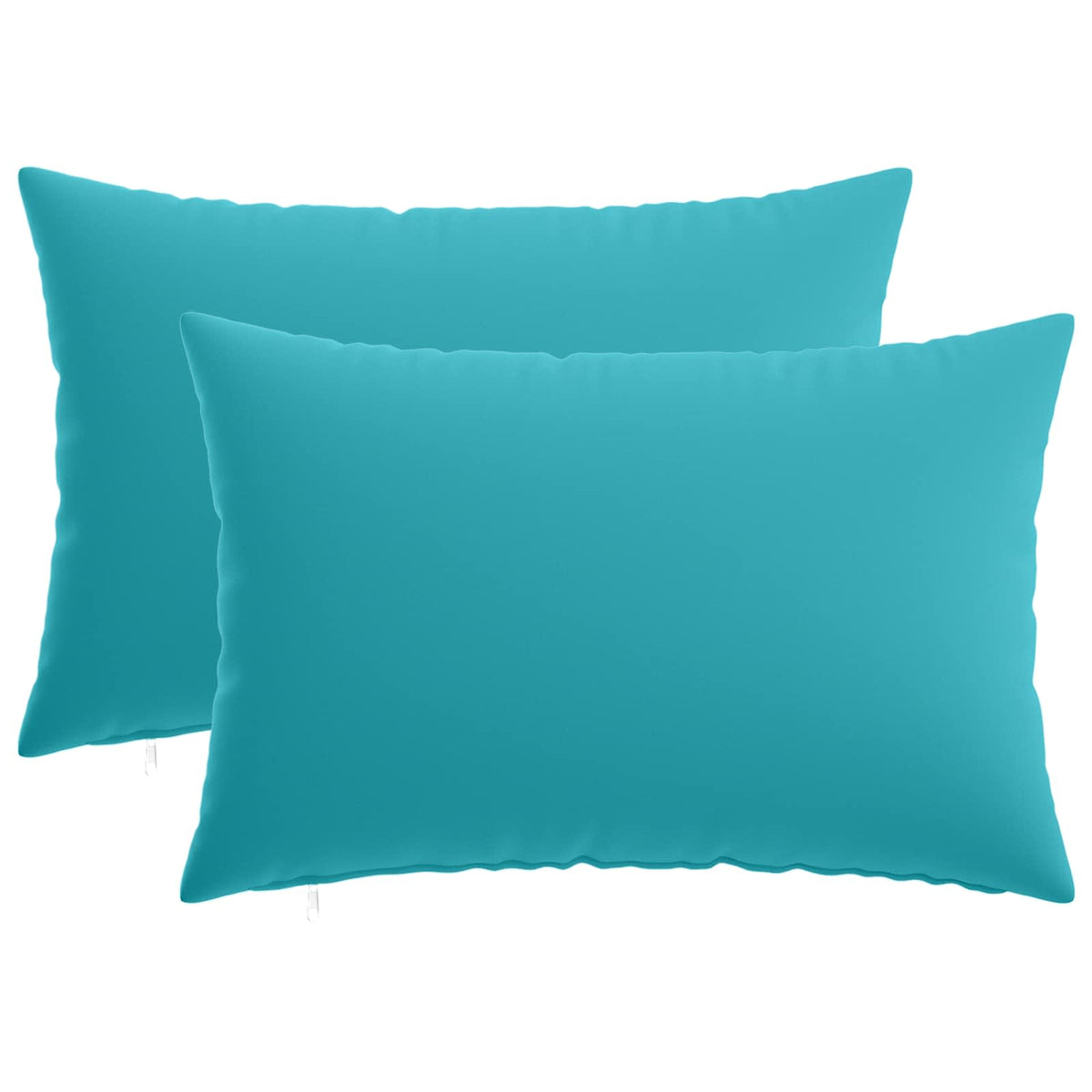 Vidaxl kussensloop 2 pcs heerlen turquoise 50 x 80 cm polyester