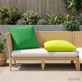 Vidaxl kussensloop 2 pcs heerlen helder groen 65 x 65 cm polyester