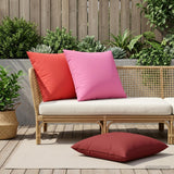 Vidaxl kussensloop 2 pcs heerlen rood 65 x 65 cm polyester