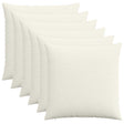 Vidaxl kussensloop 6 pcs heerlen crèmekleurig 70 x 70 cm corduroy