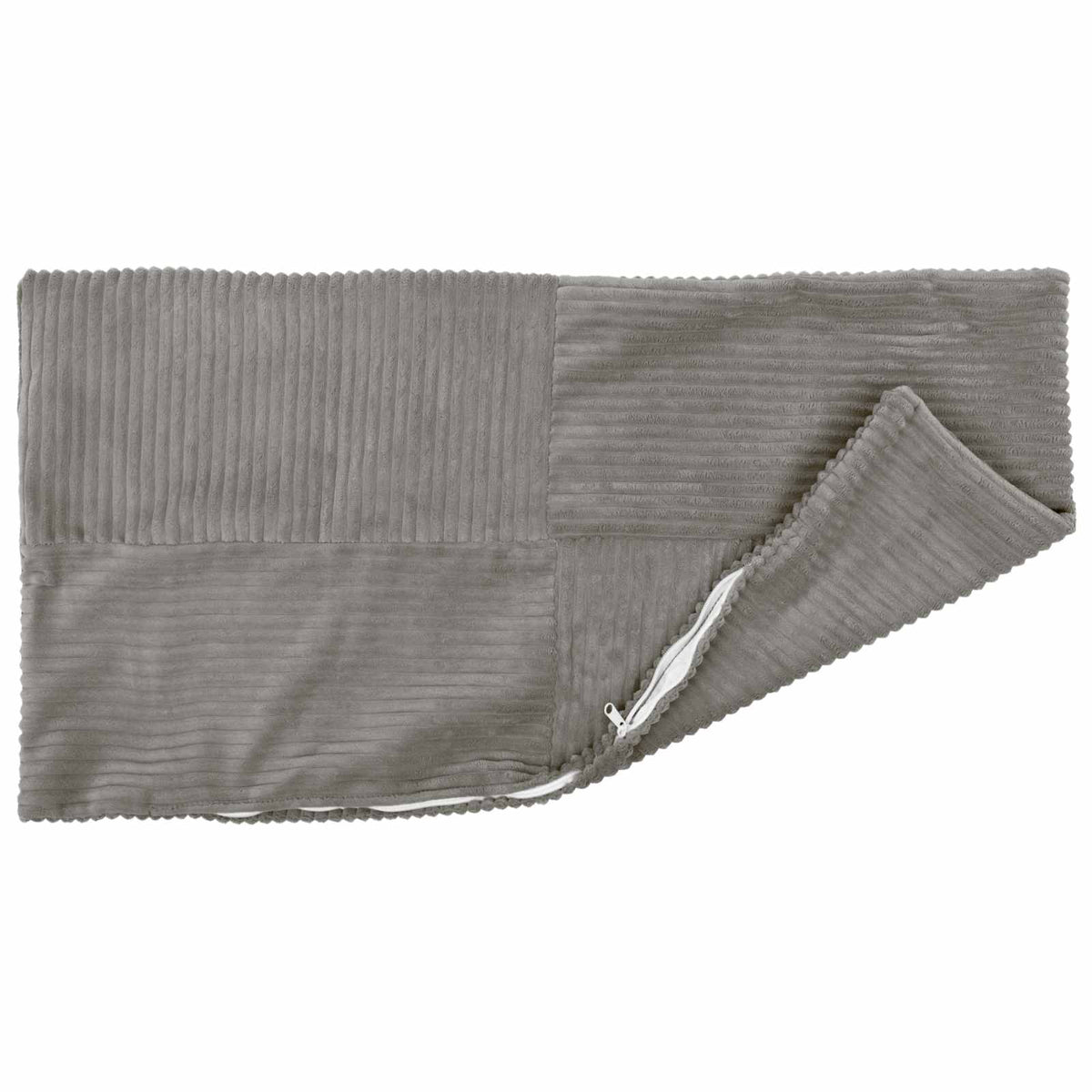 Vidaxl kussensloop 2 pcs almelo lichtgrijs 30 x 50 cm corduroy