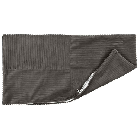 Vidaxl kussensloop 2 pcs almelo donkergrijs 30 x 50 cm corduroy