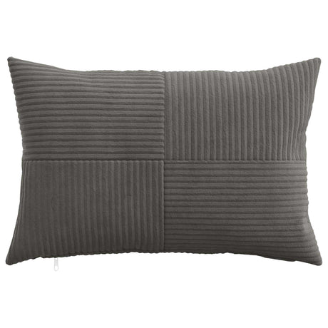 Vidaxl kussensloop 2 pcs almelo donkergrijs 30 x 50 cm corduroy