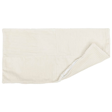 Vidaxl kussensloop 2 pcs almelo crèmekleurig 30 x 50 cm corduroy
