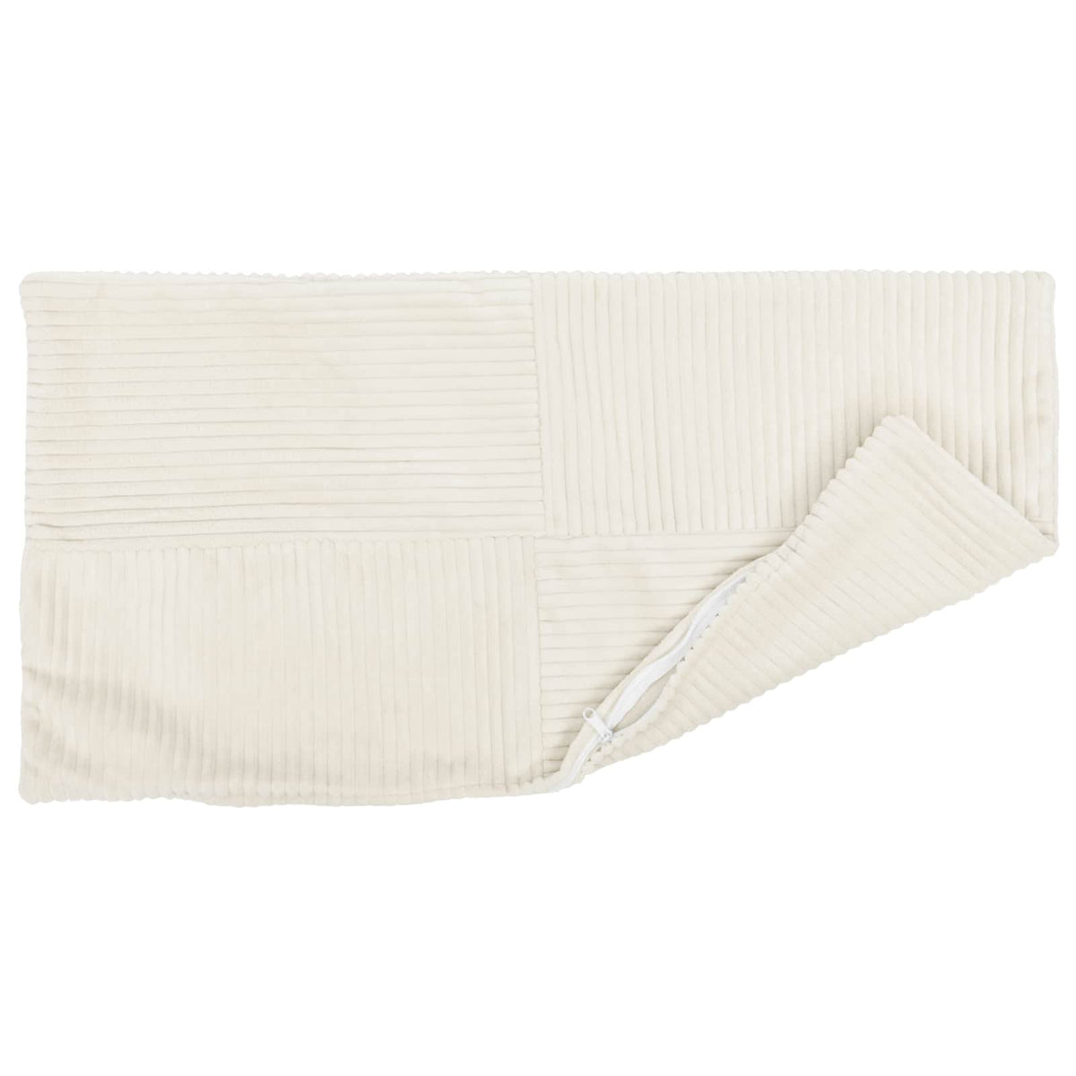 Vidaxl kussensloop 6 pcs almelo crèmekleurig 30 x 50 cm corduroy