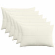 Vidaxl kussensloop 6 pcs almelo crèmekleurig 30 x 50 cm corduroy