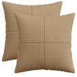 Vidaxl kussensloop 2 st almelo bruin 40 x 40 cm corduroy