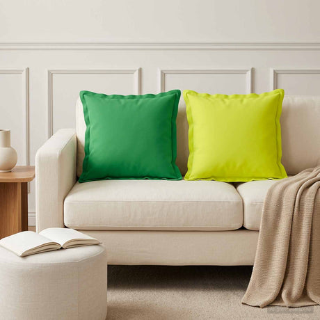 Vidaxl kussensloop 2 st houten helder groen 30 x 30 cm polyester